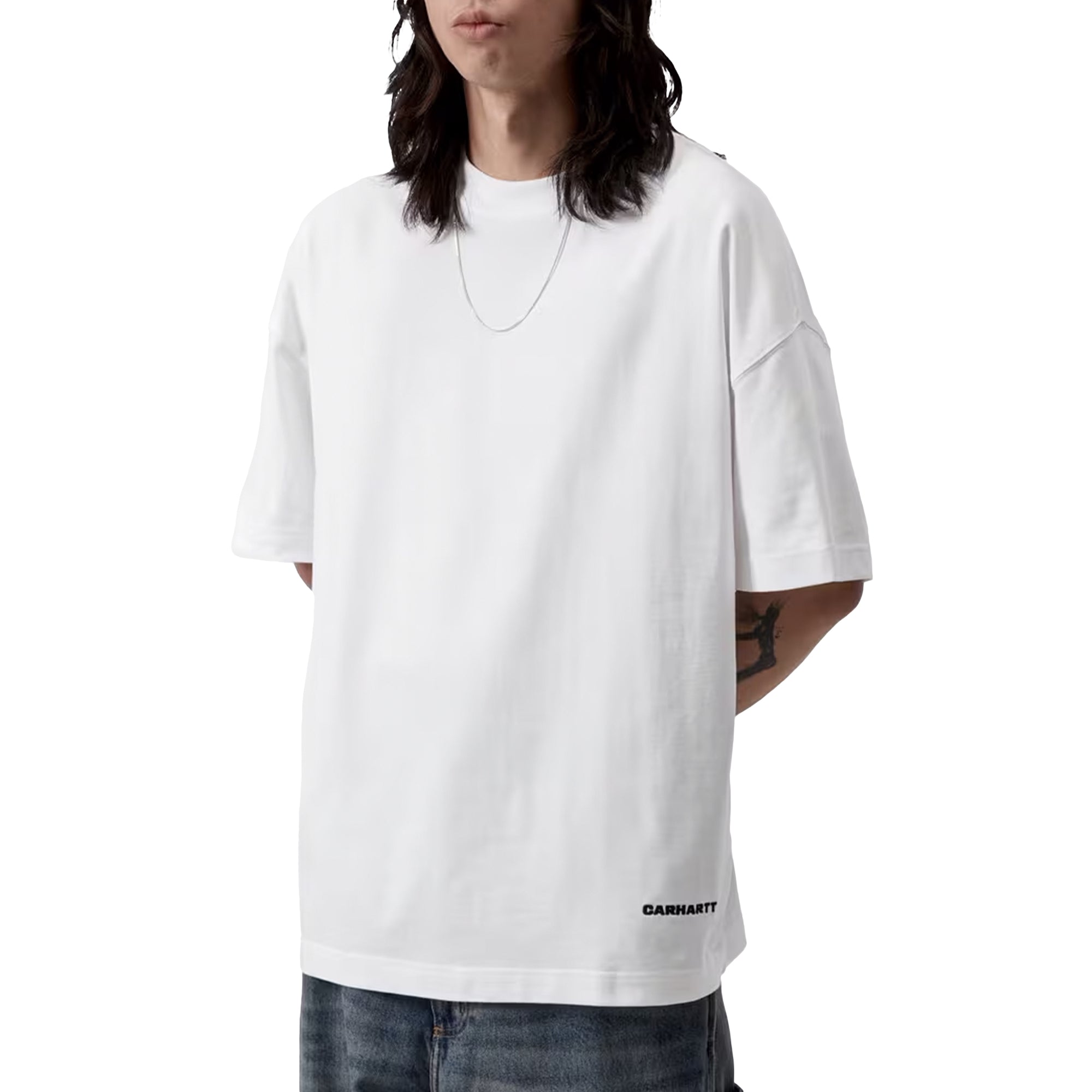 SS Link Script T-Shirt White