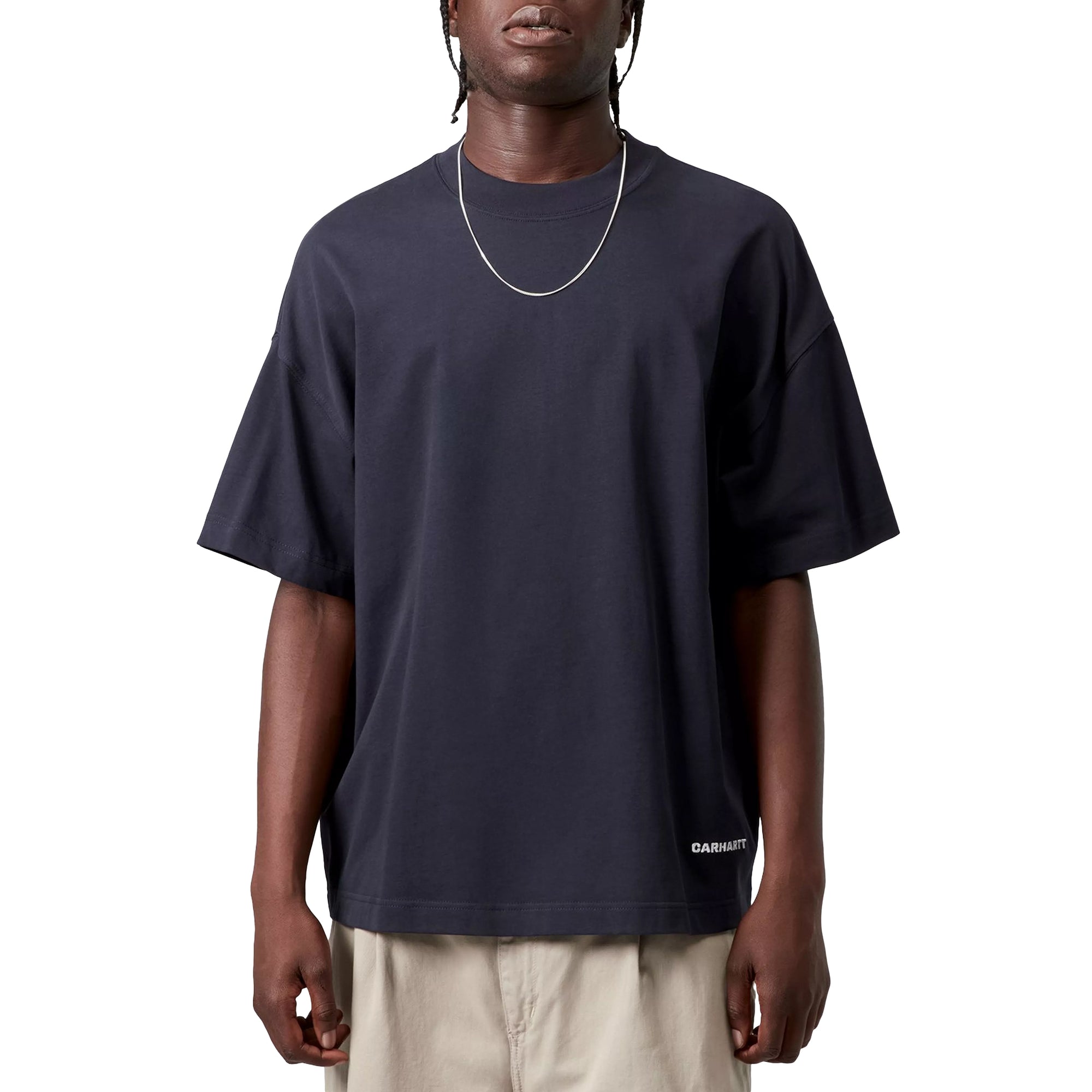 SS Link Script T-Shirt Blue