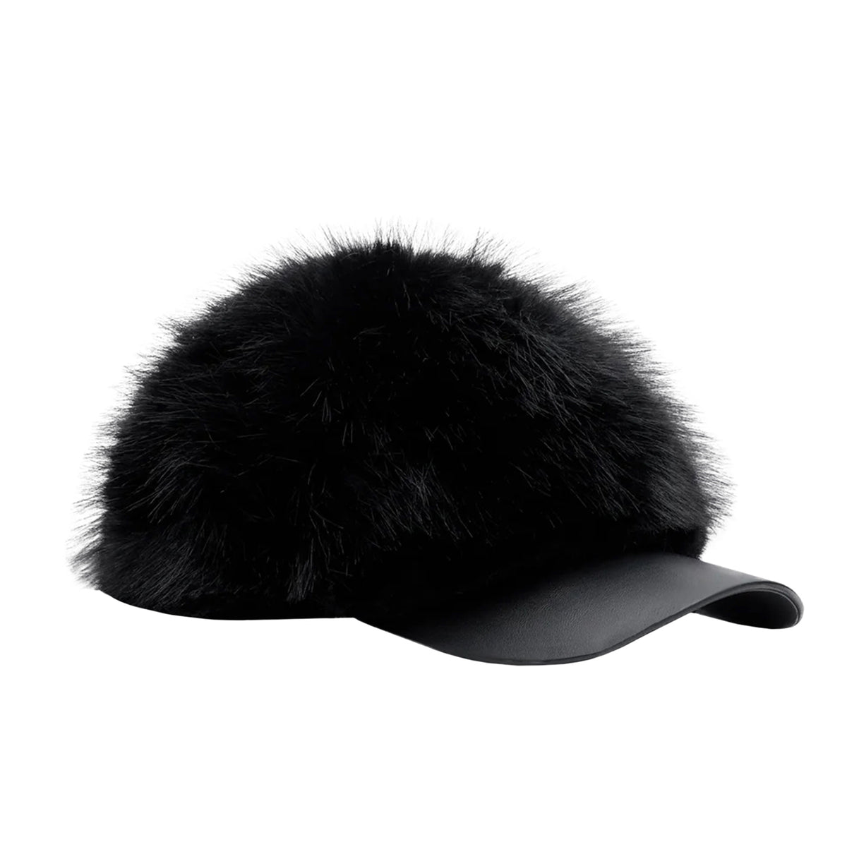 Faux Fur Baseball Cap