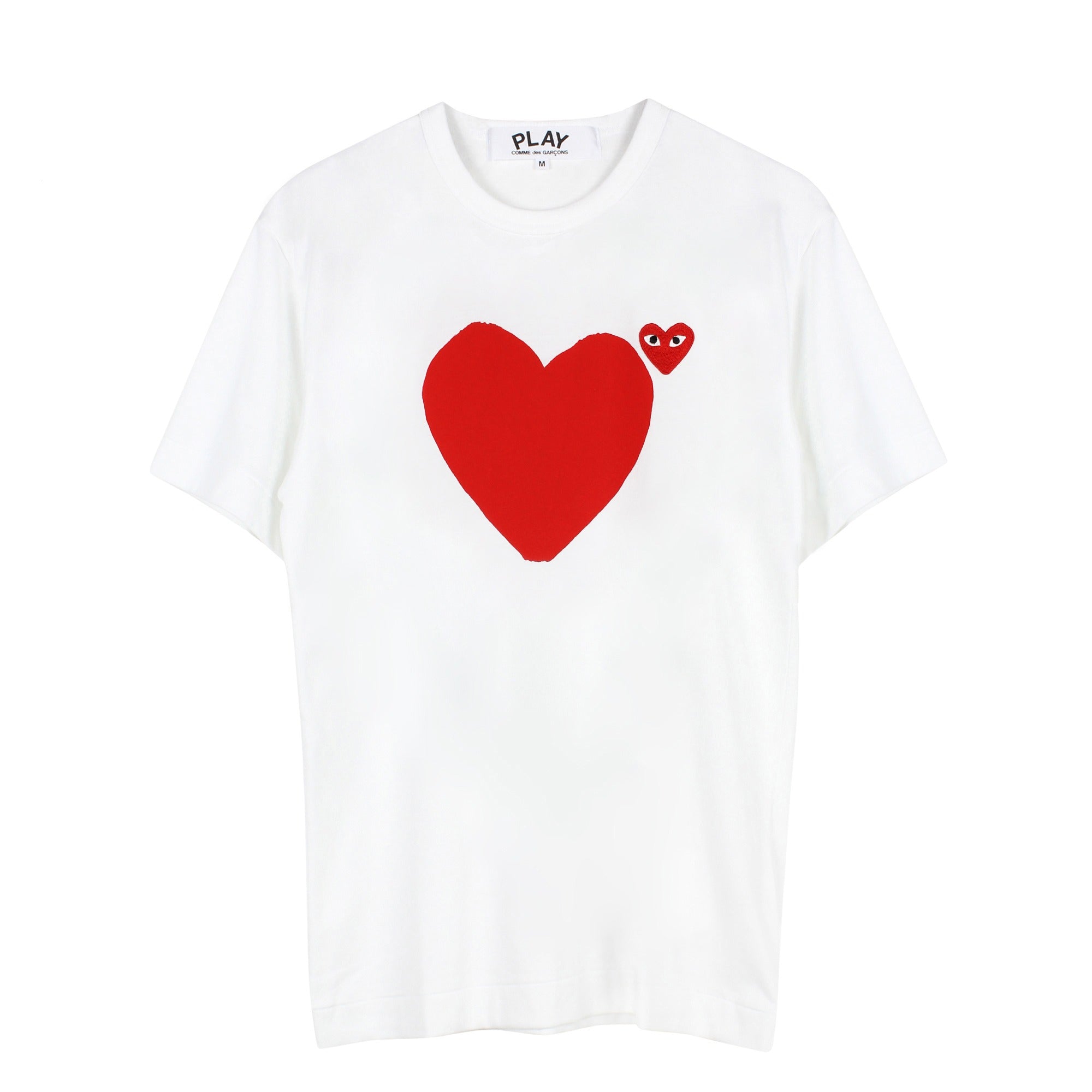 Double Red Heart-Print T-Shirt