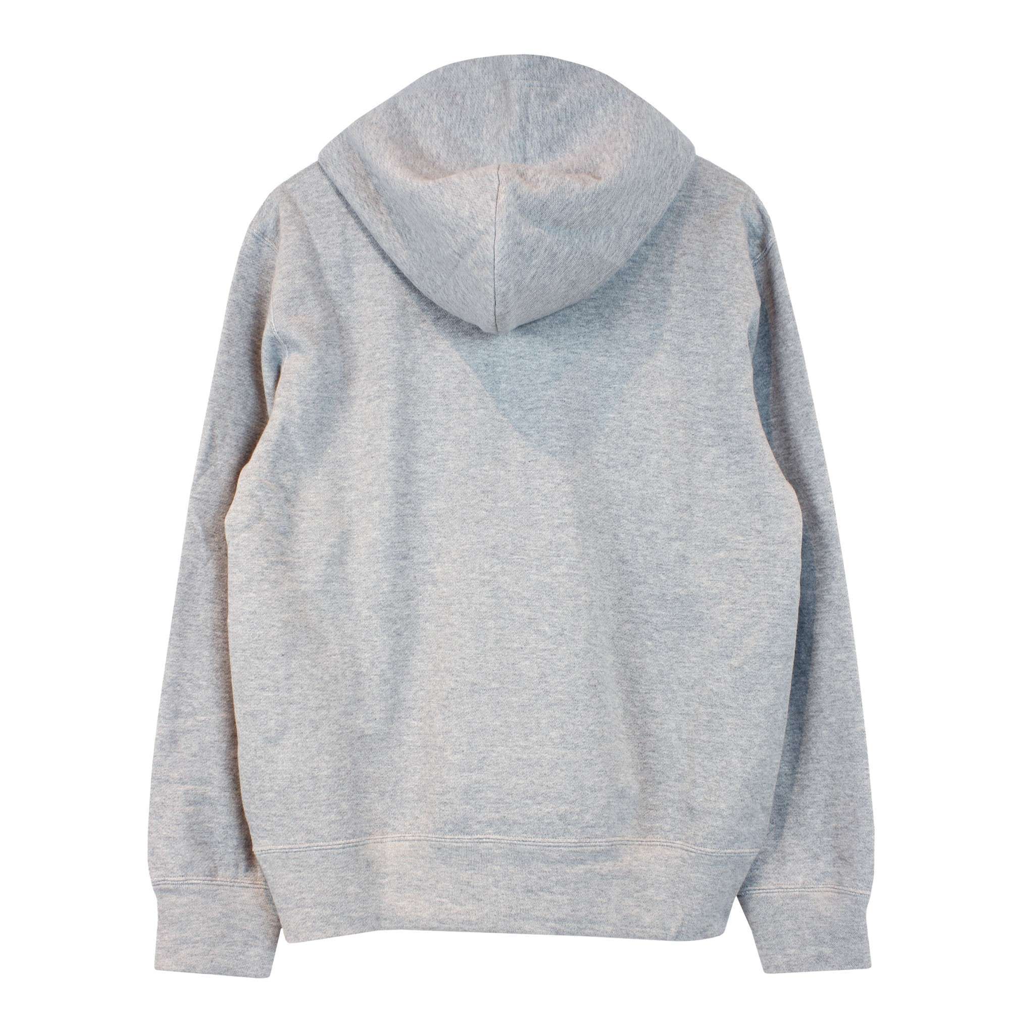 Heart Applique Hoodie Grey