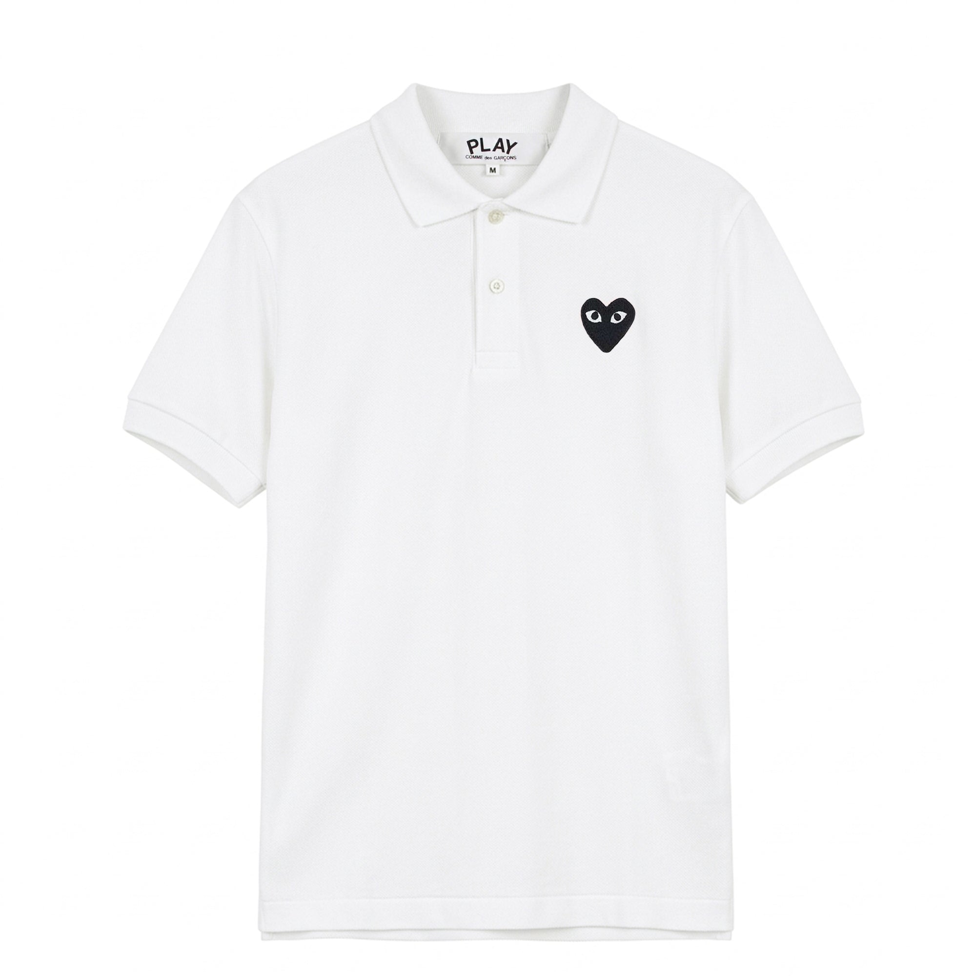 Logo Heart Polo Shirt White