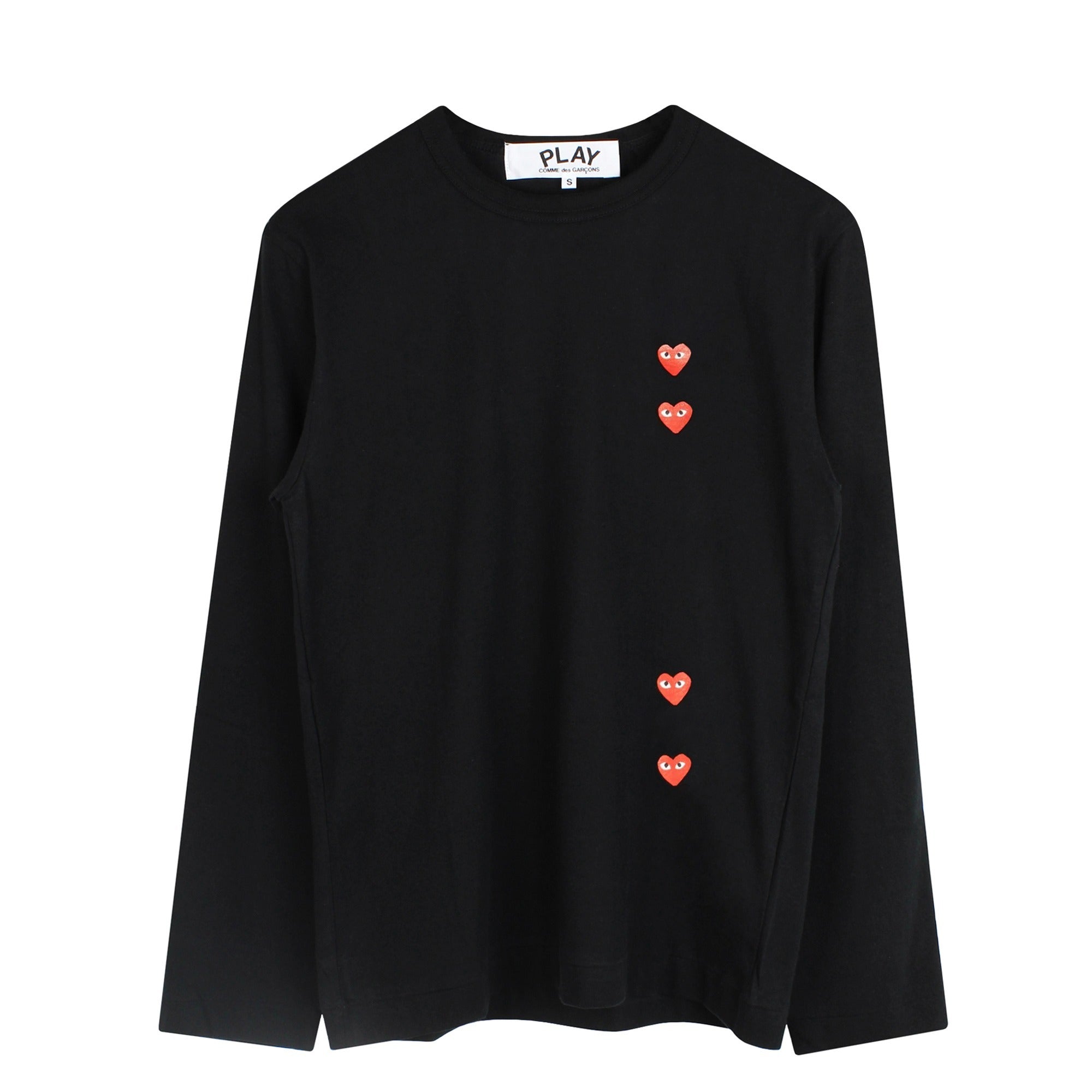 Multi Red Heart Logo LS T-Shirt