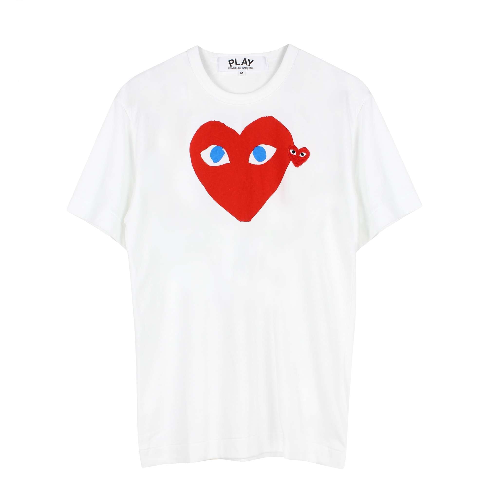 Red Heart-Print T-Shirt