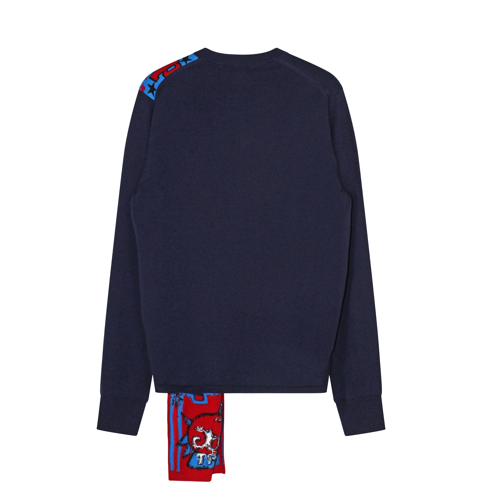 Football Scarf Knitted Sweater
