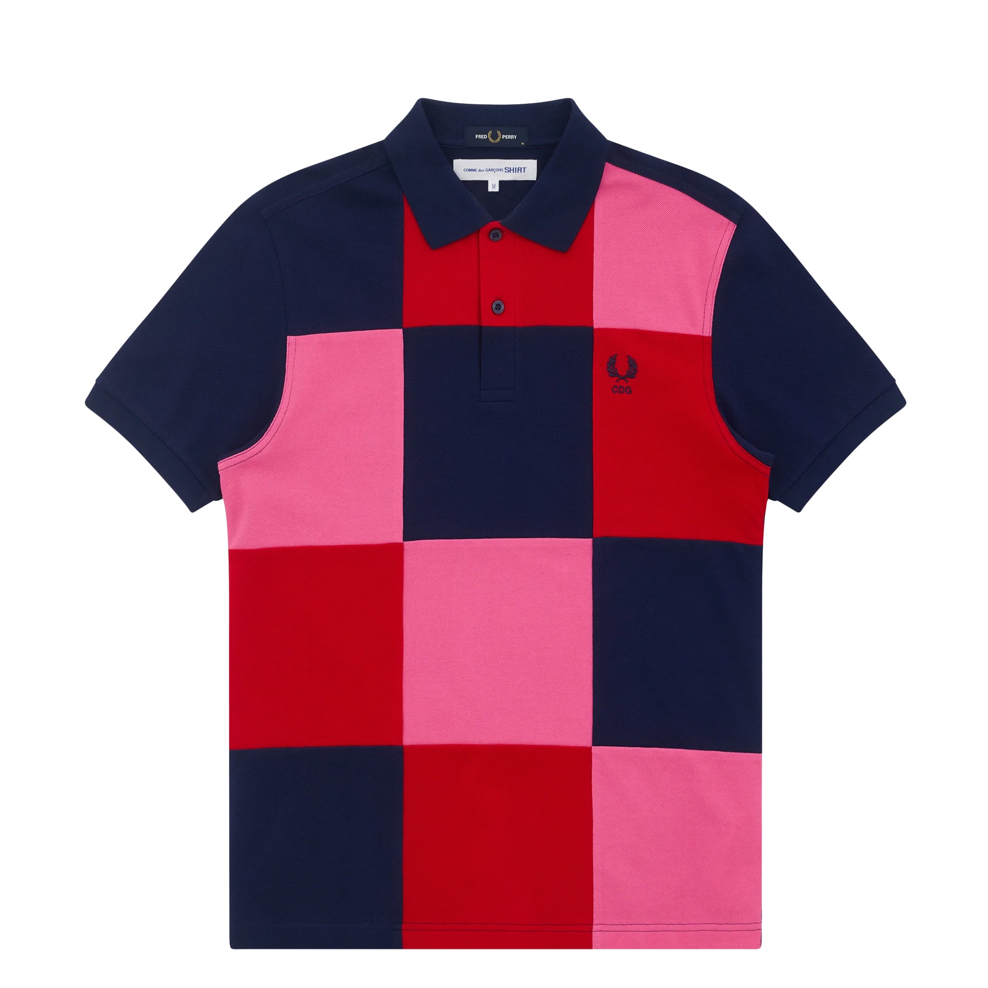 Fred Perry Check Polo Blue