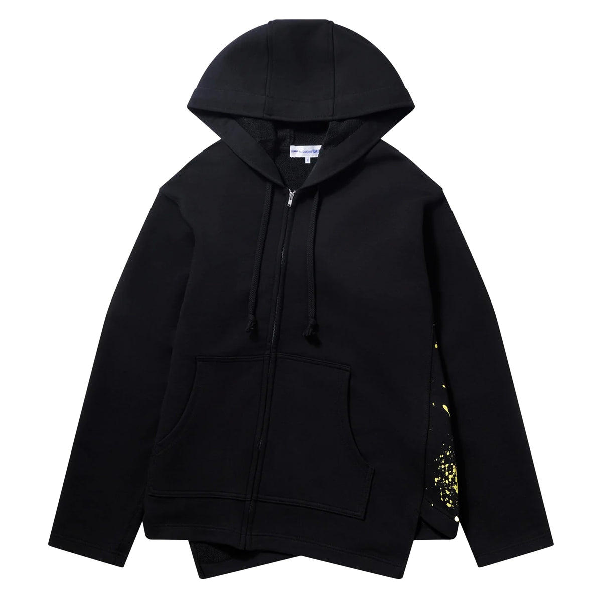 Graphic Paint Splatter Zip Hoodie