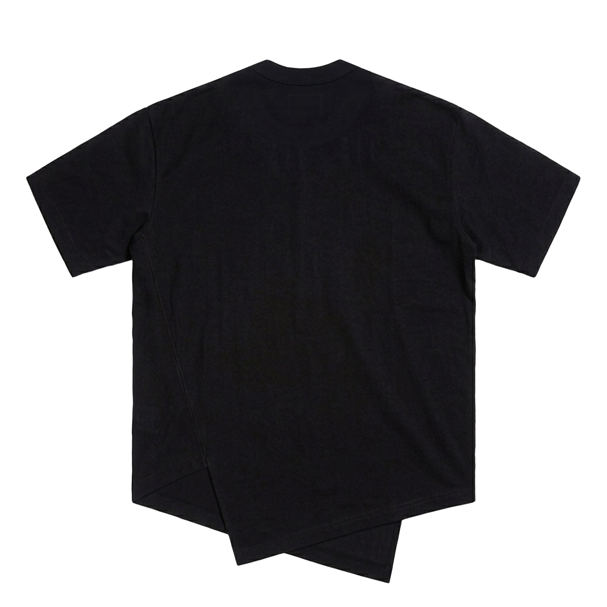 Oversized Zipped T-Shirt Black