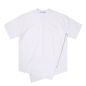 Oversized Zipped T-Shirt White