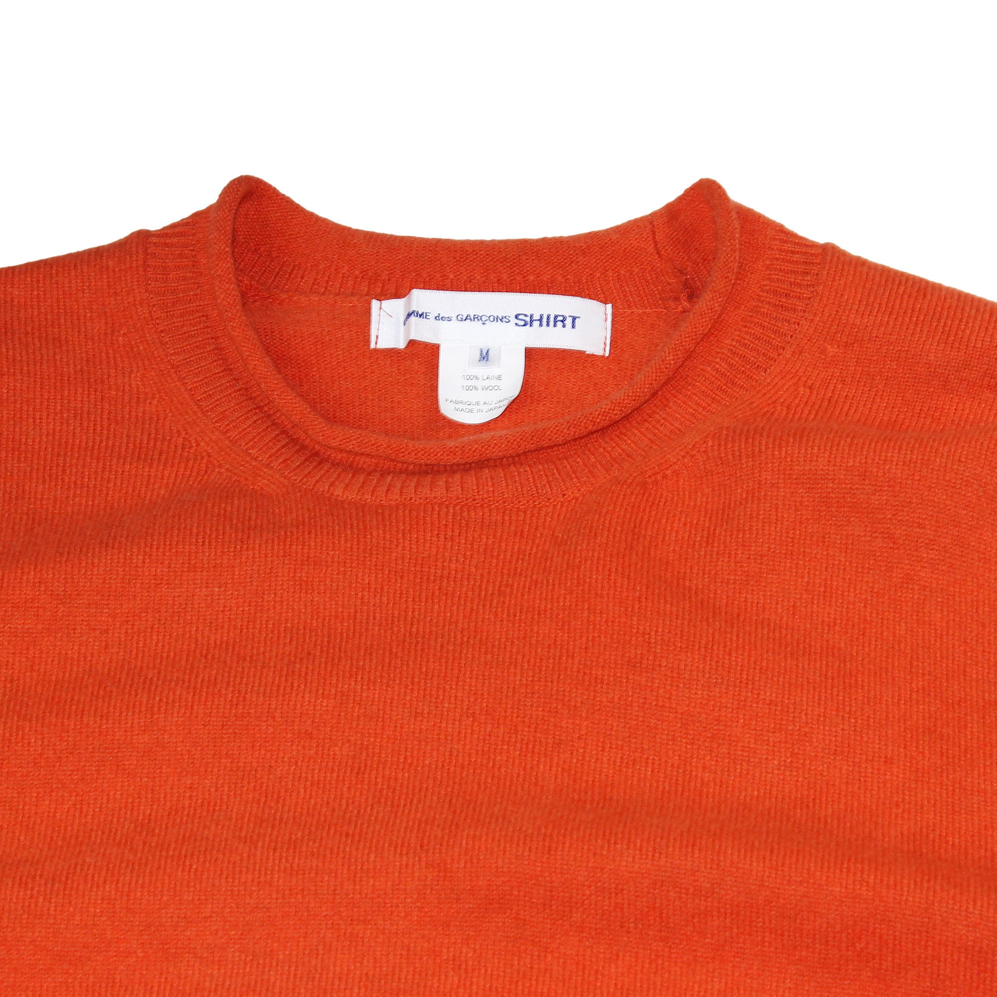 Rolled Hem Sweater Orange