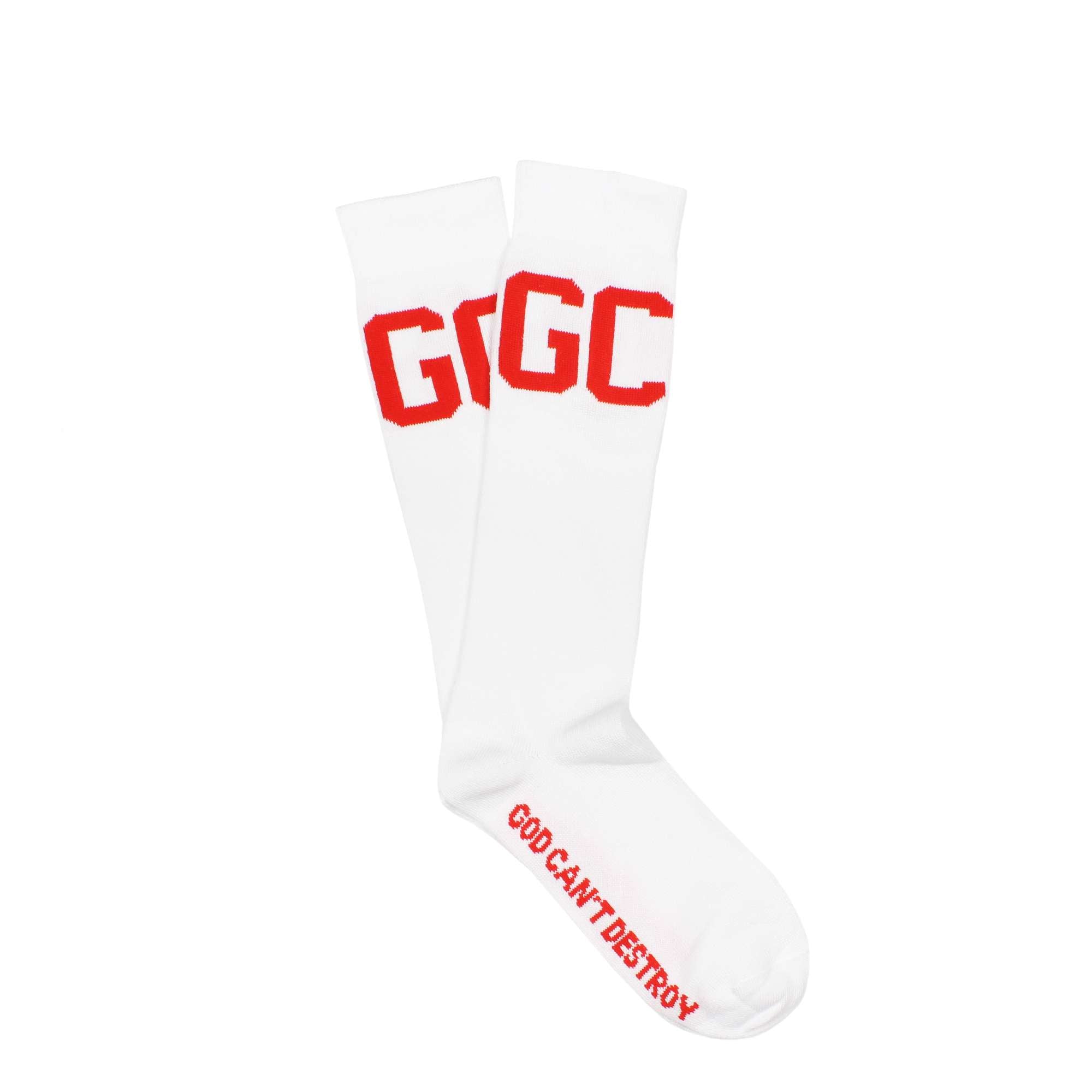 Macro Basic Logo Socks White