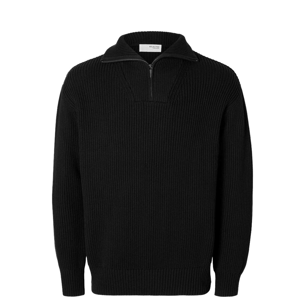 Dry LS Knit Half Zip Black