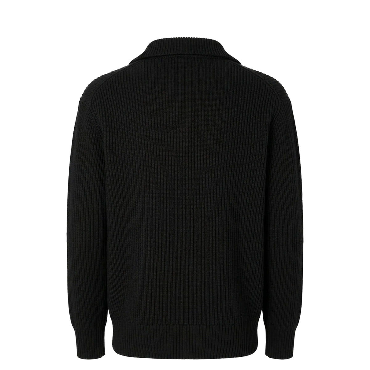 Dry LS Knit Half Zip Black