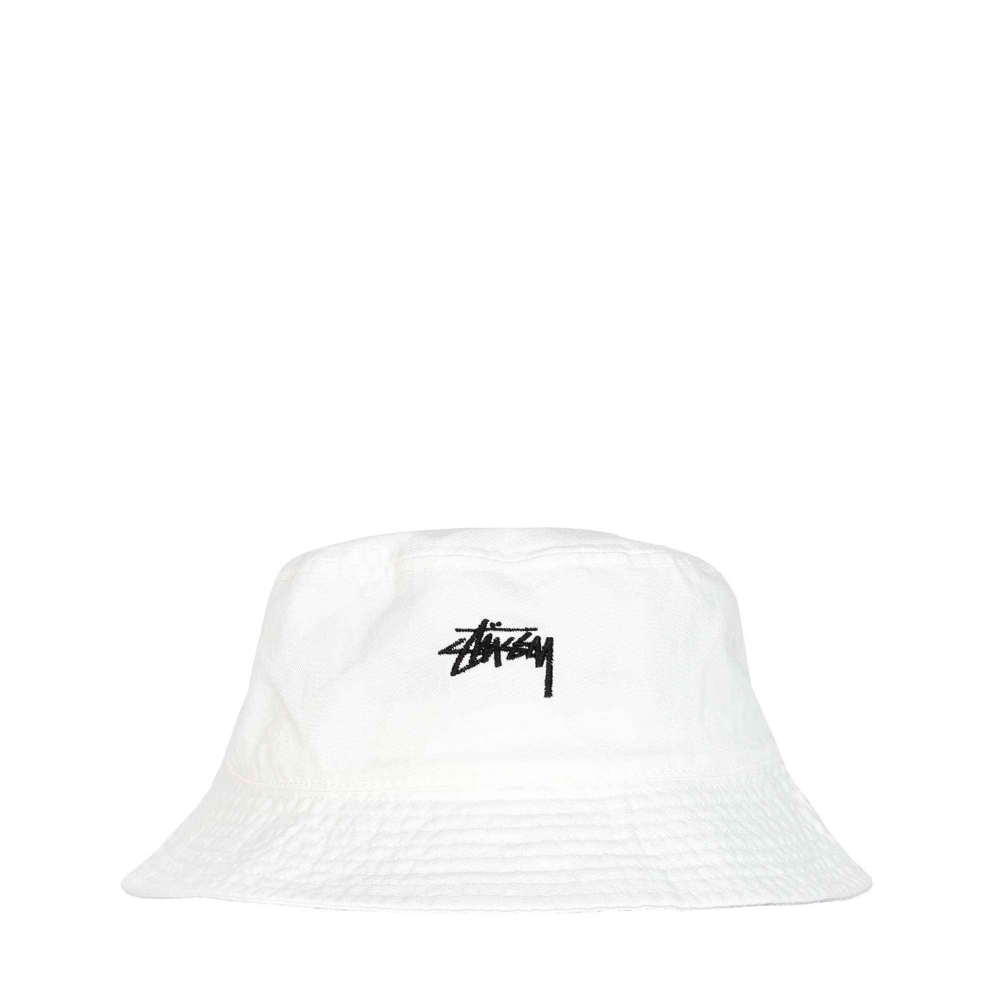 Stock Bucket Hat White | Stüssy | ACTSTOREONLINE