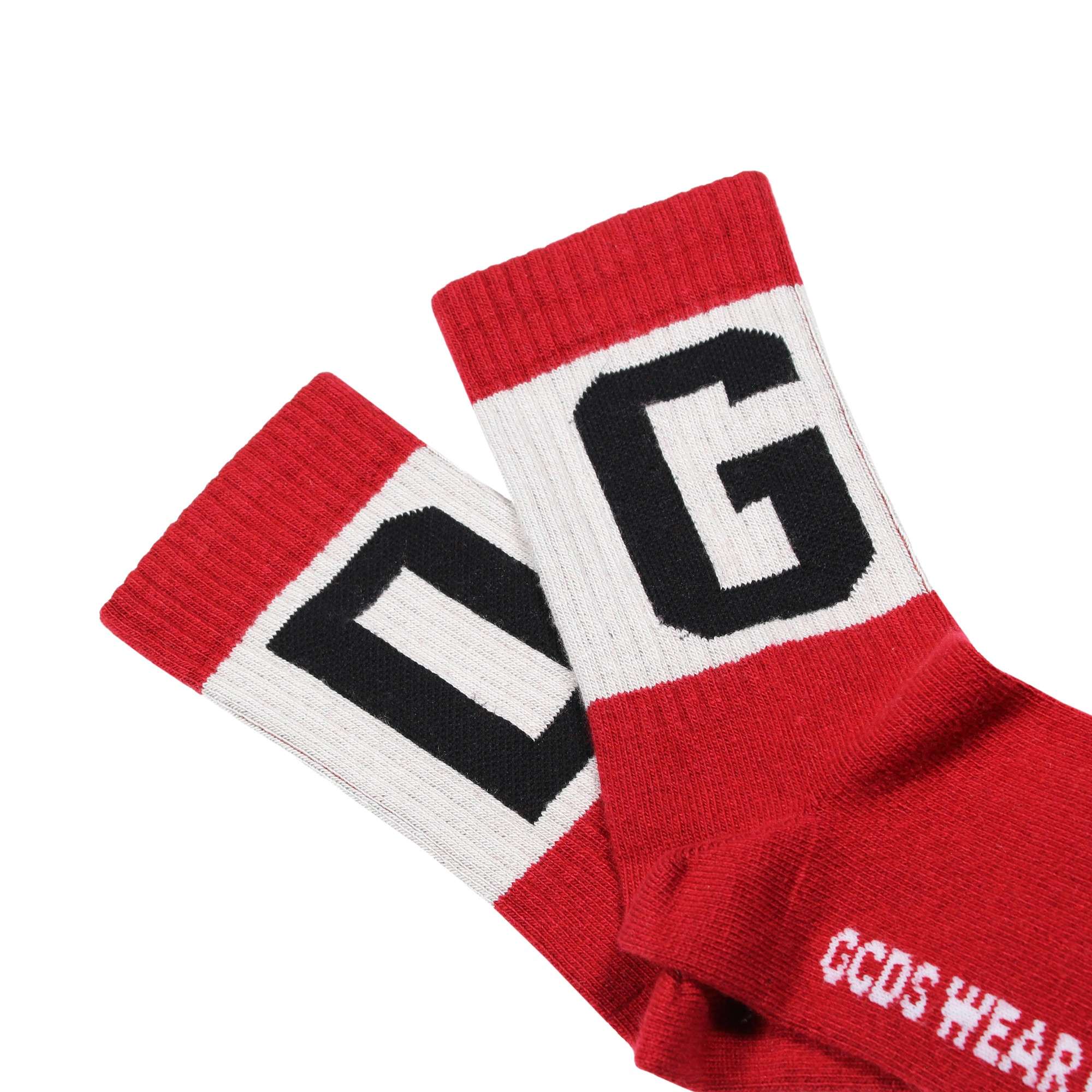 Band Logo Socks Red | GCDS | ACT STORE Online