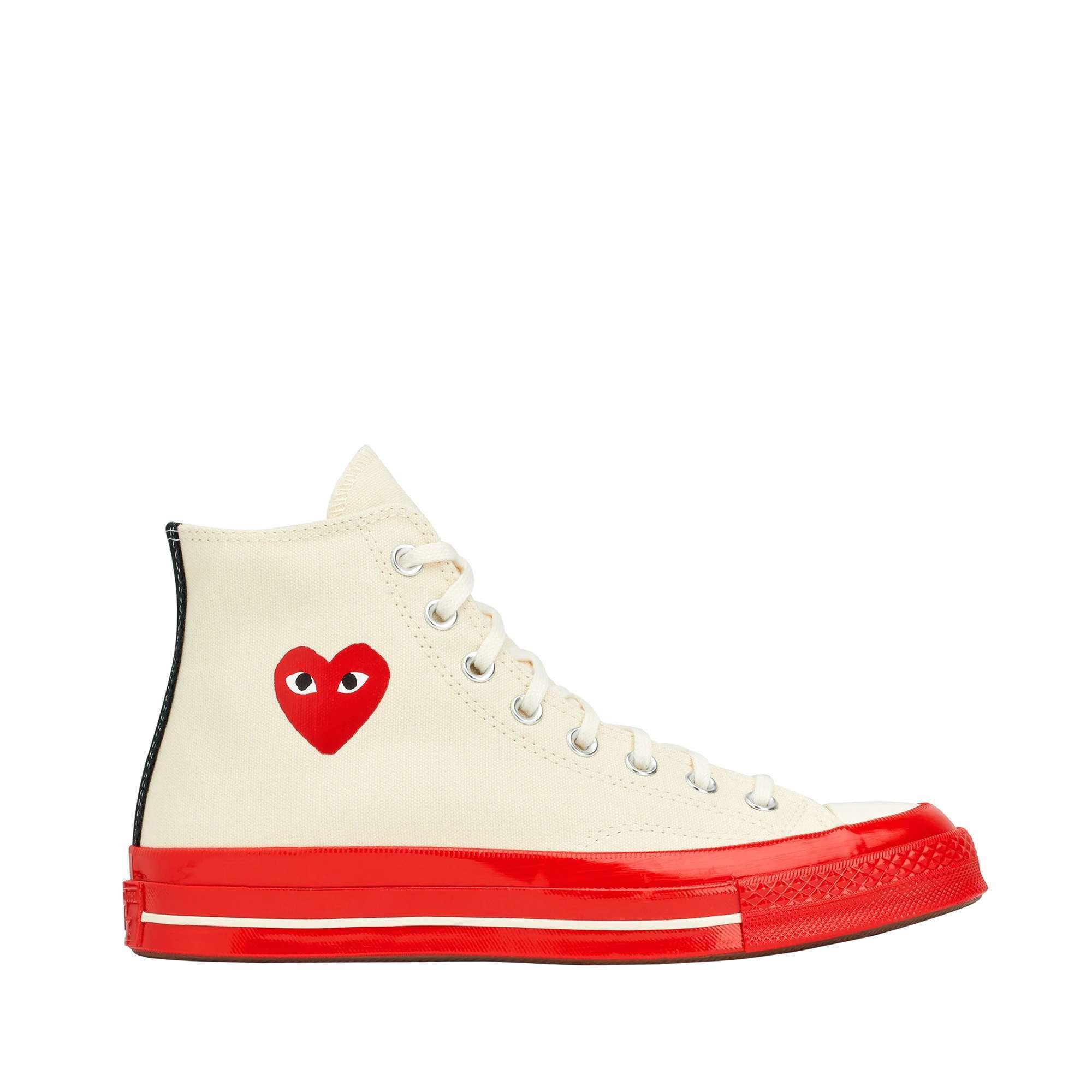 Converse Chuck 70 Red Sole High Cream | Comme des Garcons PLAY