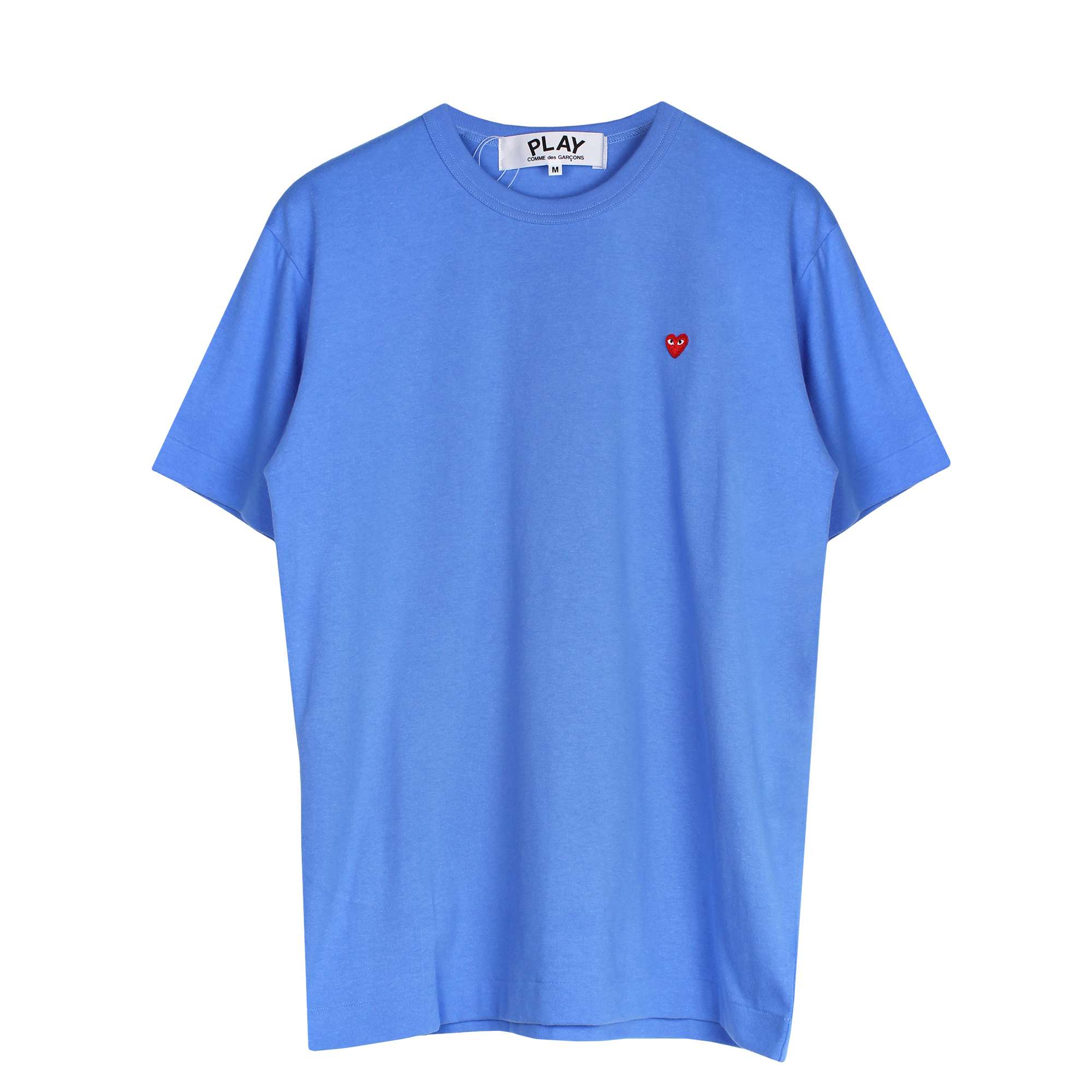 Small Heart Logo T-Shirt Blue | Comme des Garcons PLAY | ACT STORE